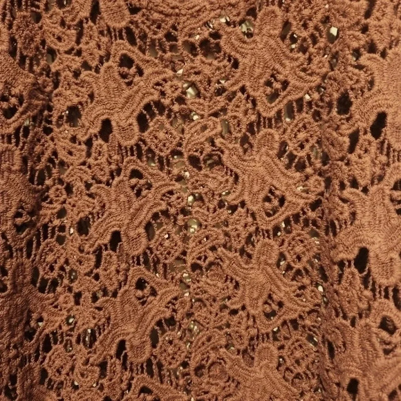 ECOTE purple crochet knit flowy sleeveless boho top Size XS - Picture 4 of 4